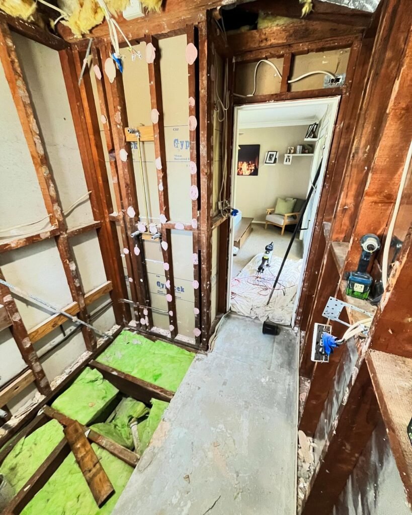 Bathroom strip out and reframing